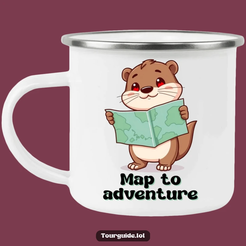 Funny Otter Camping Mug: Explorer's Brew, Perfect Humorous Adventure Gift
