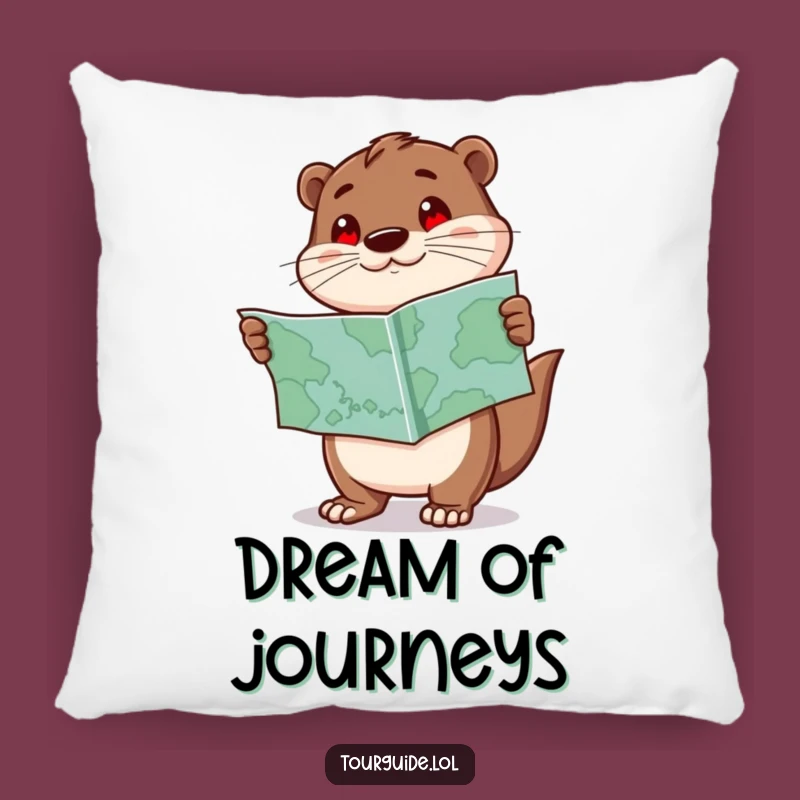 Funny Otter Pillow: Cozy Adventure Comfort, Your Perfect Humorous Gift