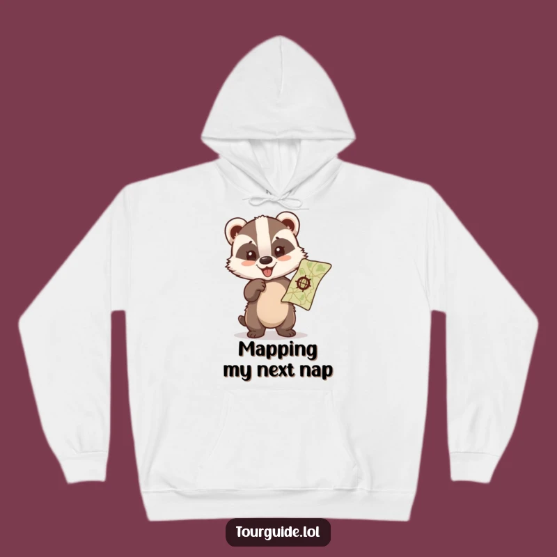 Cozy Funny Badger Cub Hoodie: Your Hilarious Compass for Warm Adventures