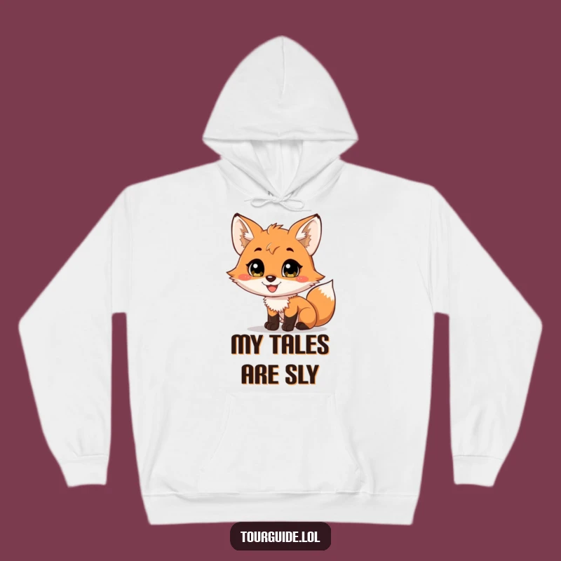 Cozy Funny Fox Cub Hoodie: Warmth for the Chatty with Hilarious Tales