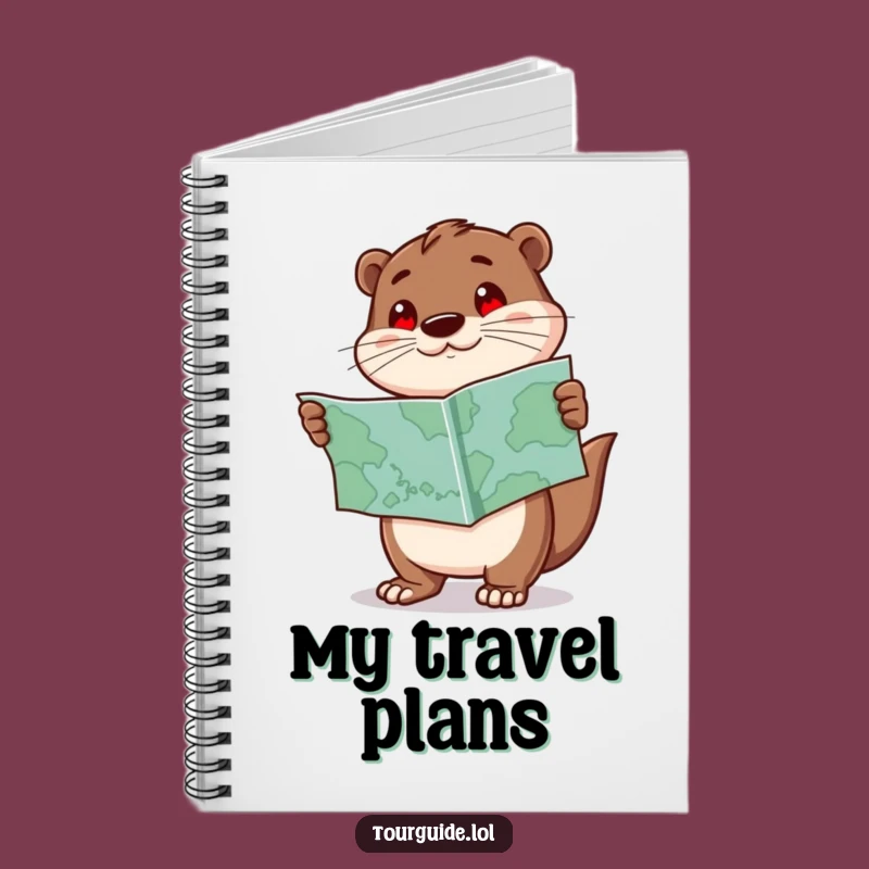 Funny Otter Notebook: Plan Adventures, Perfect Humorous Map Journal