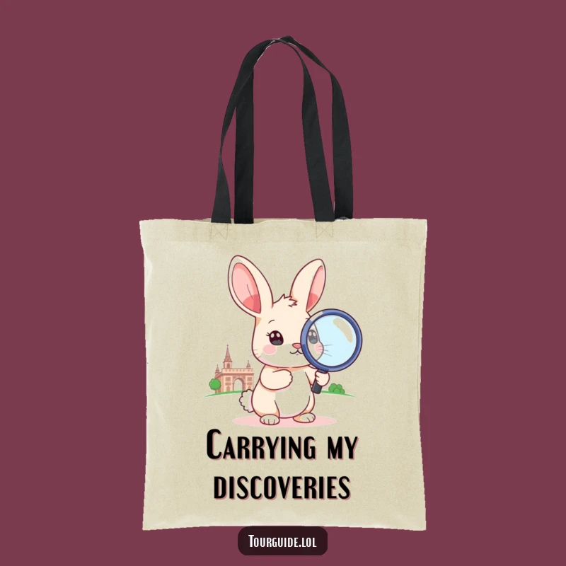 Funny Rabbit Tote Bag: Carry Your Discoveries with Hilarious Style