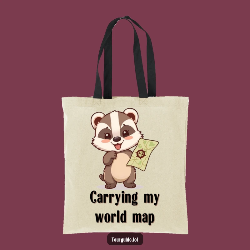 Funny Badger Cub Tote Bag: Carry Your Adventures with Hilarious Style